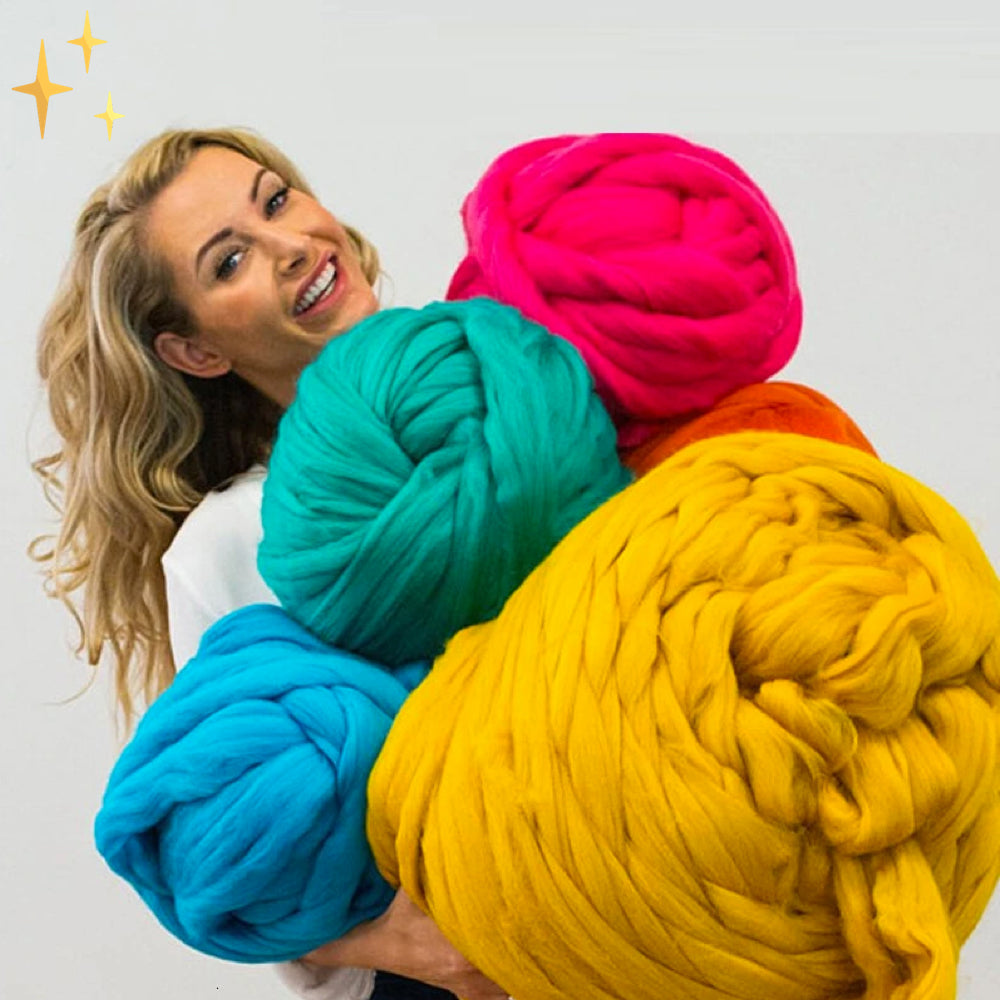 Comfortable Plaid Knitting Kit – Perfect Gift for Crafters