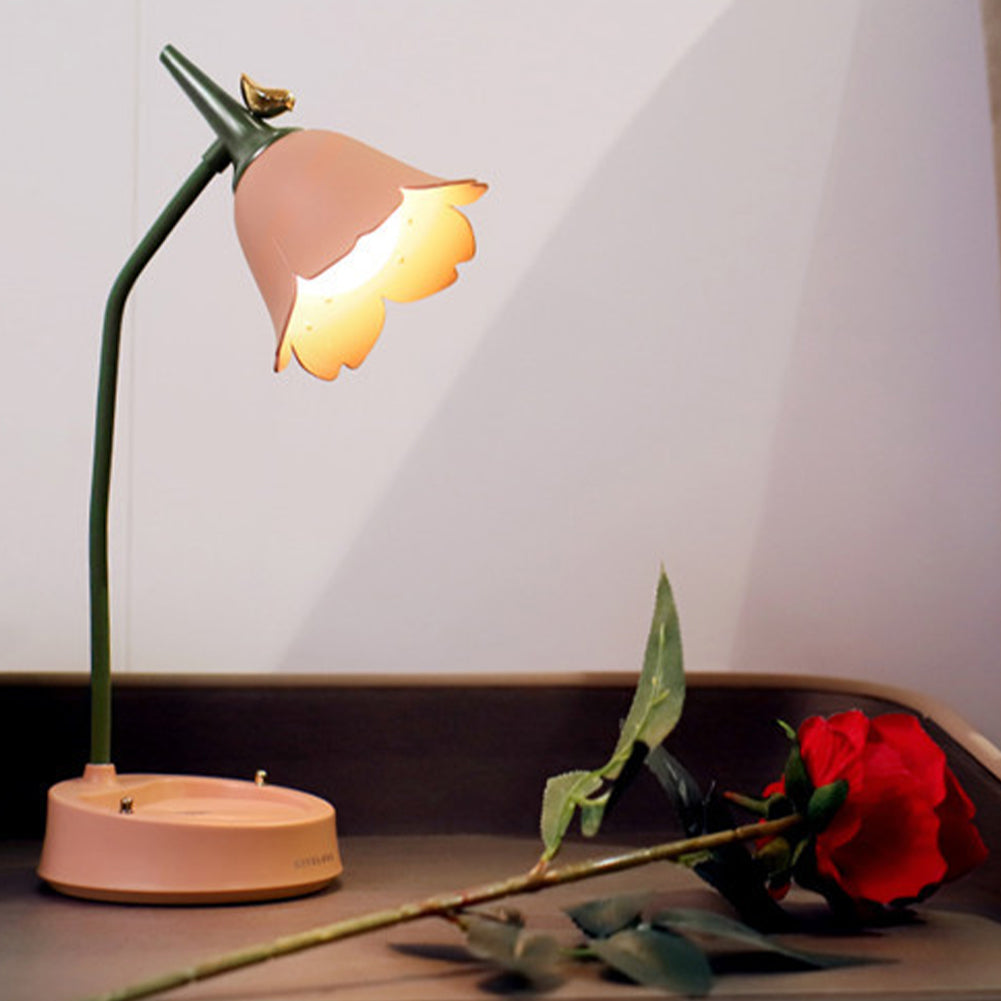 Minimalist Flower Design Table Lamp – Playful Flower Shaped LED Lamp for Bedside Table & Desk