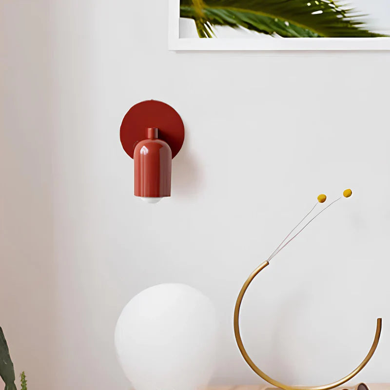 Colorful Minimalist Wall Sconce – Elegant Glass Light for Small Spaces 3