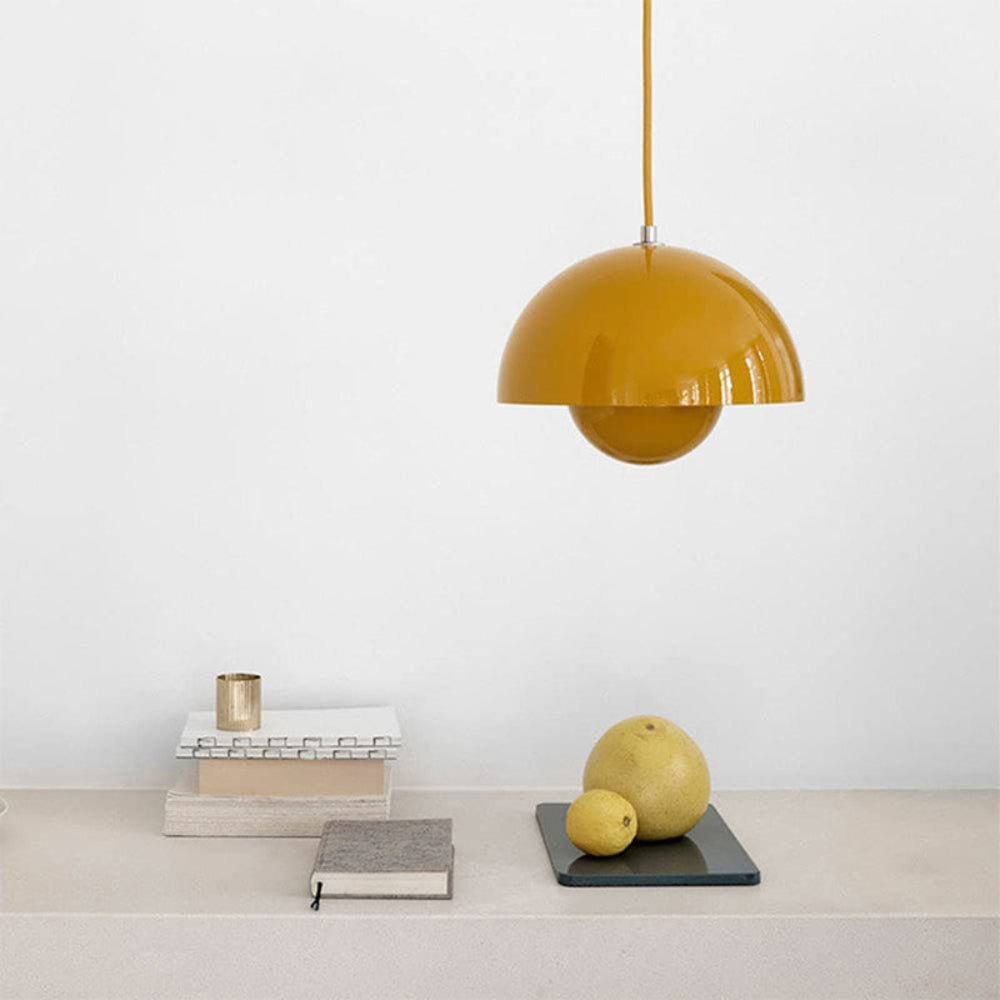 Semicircular Colored Chandelier – Modern Scandinavian Elegance