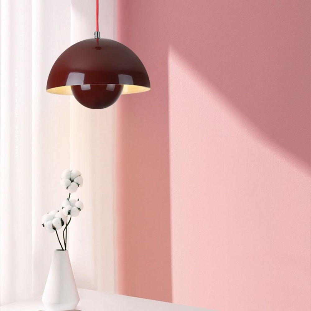Semicircular Colored Chandelier – Modern Scandinavian Elegance