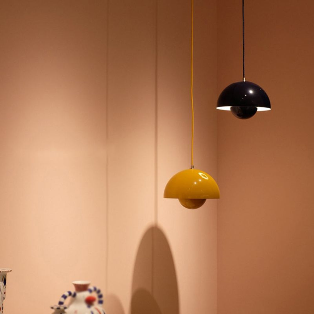 Semicircular Colored Chandelier – Modern Scandinavian Elegance