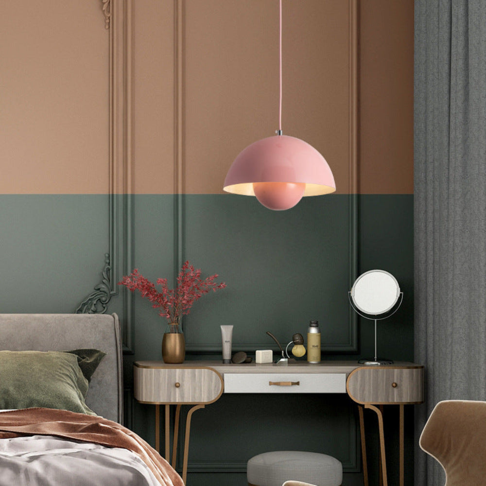 Semicircular Colored Chandelier – Modern Scandinavian Elegance
