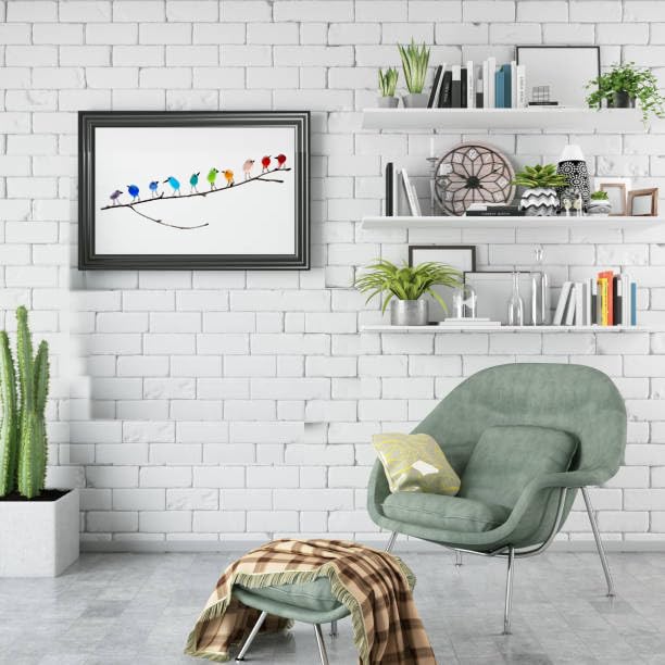 Coastal Love Notes Wall Decoration – Sea Glass Birds Inspired by Nature