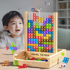 Wooden Puzzle Game for Kids and Adults – Sustainable Brain Training Fun