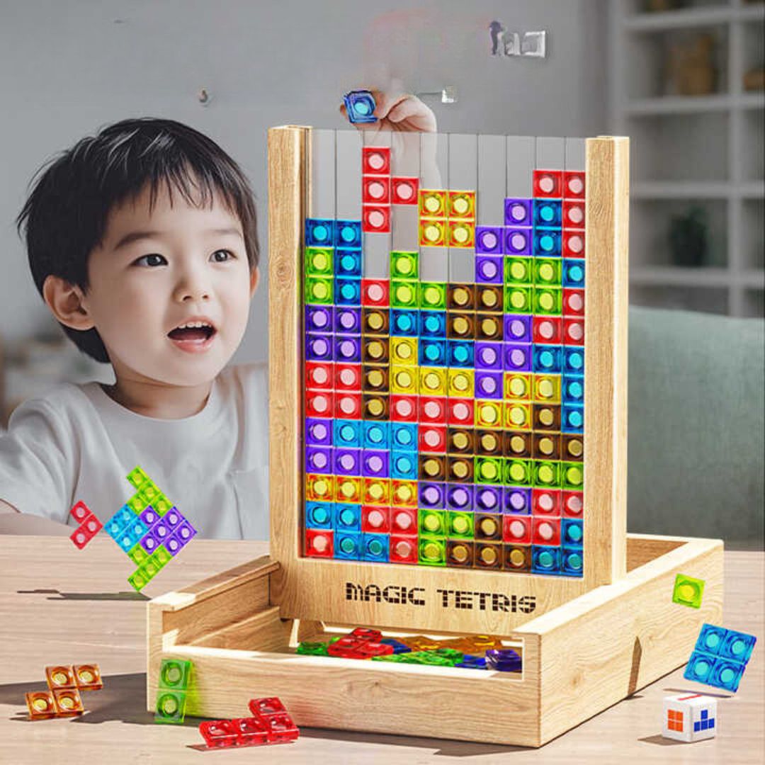 Wooden Puzzle Game for Kids and Adults – Sustainable Brain Training Fun