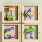 Wooden Puzzle Game for Kids and Adults – Sustainable Brain Training Fun