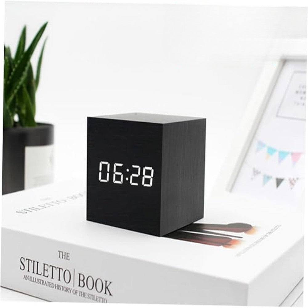 Compact Mini LED Digital Alarm Clock – Adjustable Brightness & Night Mode
