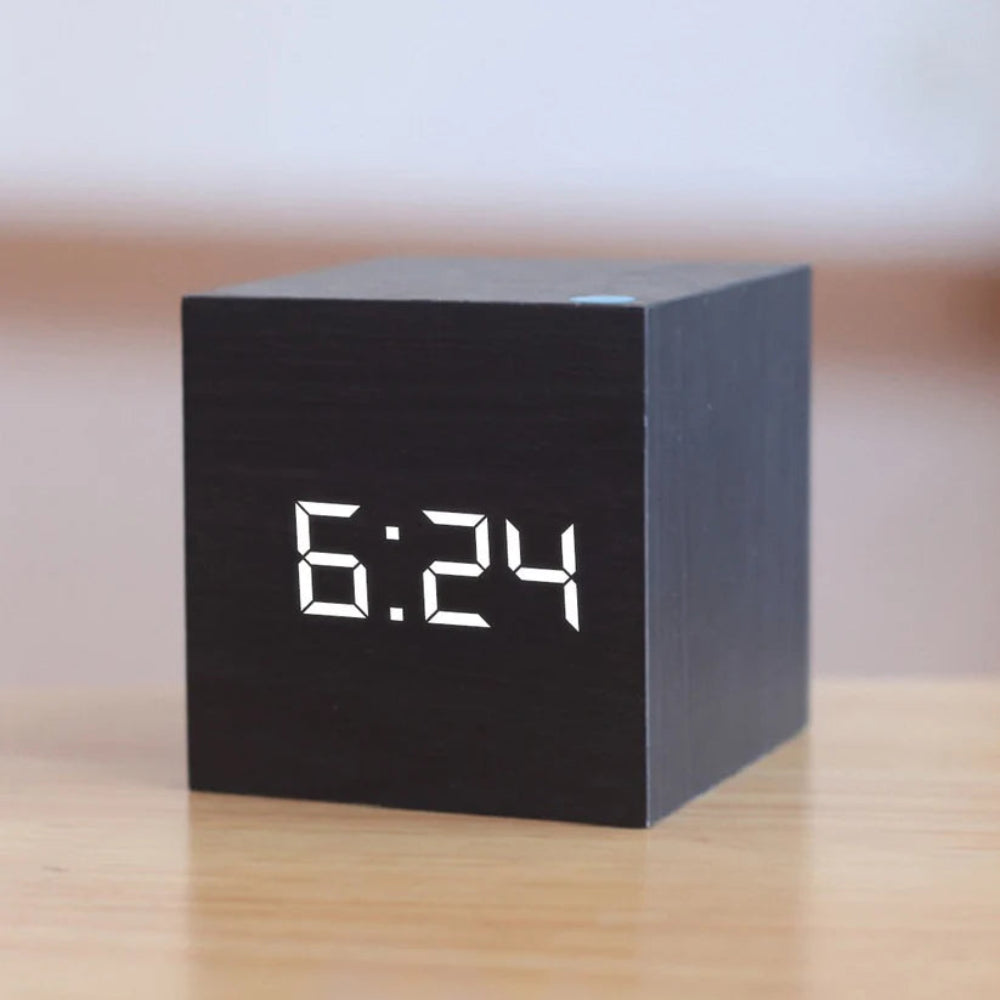 Compact Mini LED Digital Alarm Clock – Adjustable Brightness & Night Mode