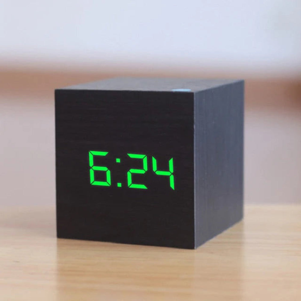 Compact Mini LED Digital Alarm Clock – Adjustable Brightness & Night Mode