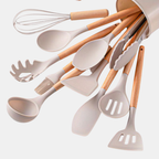 12-Piece Kitchen Silicone Utensil and Cooking Set – Stylish, Durable, and Safe