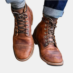 Lace-Up Faux Leather Boots for Men – Rugged Elegance Meets Everyday Comfort