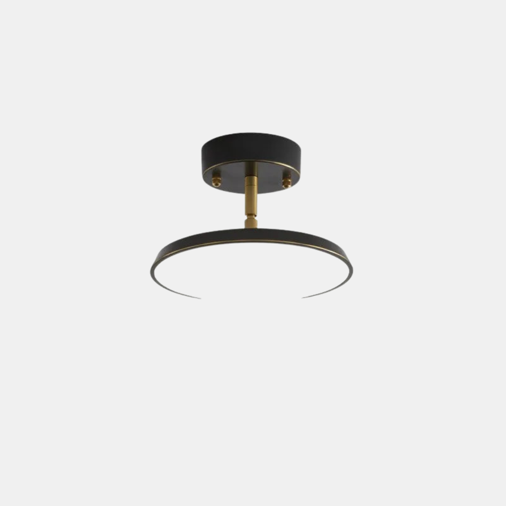 Minimalist LED Ceiling Light – Gold, Black & Copper Finish
