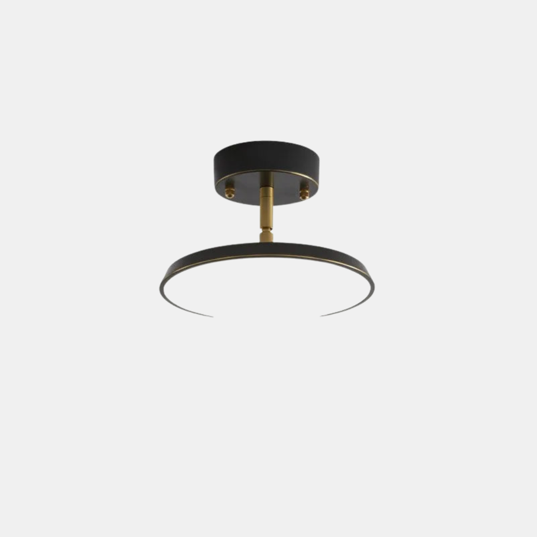Minimalist LED Ceiling Light – Gold, Black & Copper Finish