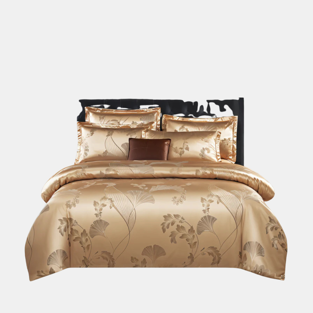 Nice Satin Duvet Cover with Floral Print – Silky Luxury for Every Season