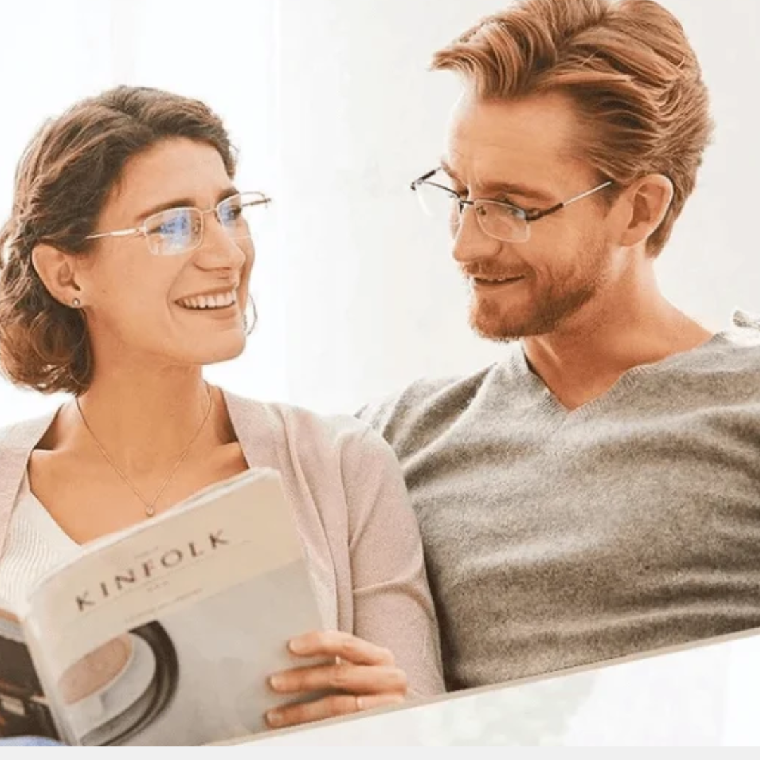 Smart Reading Glasses – Ultralight Progressive Lenses with Blue Light Protection
