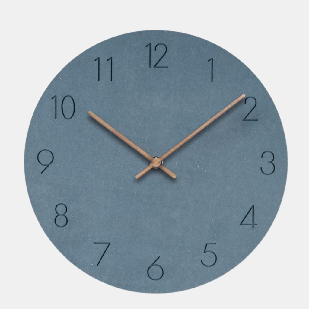 Silent Scandinavian Wall Clock – Natural Wood Design for Peaceful Interiors
