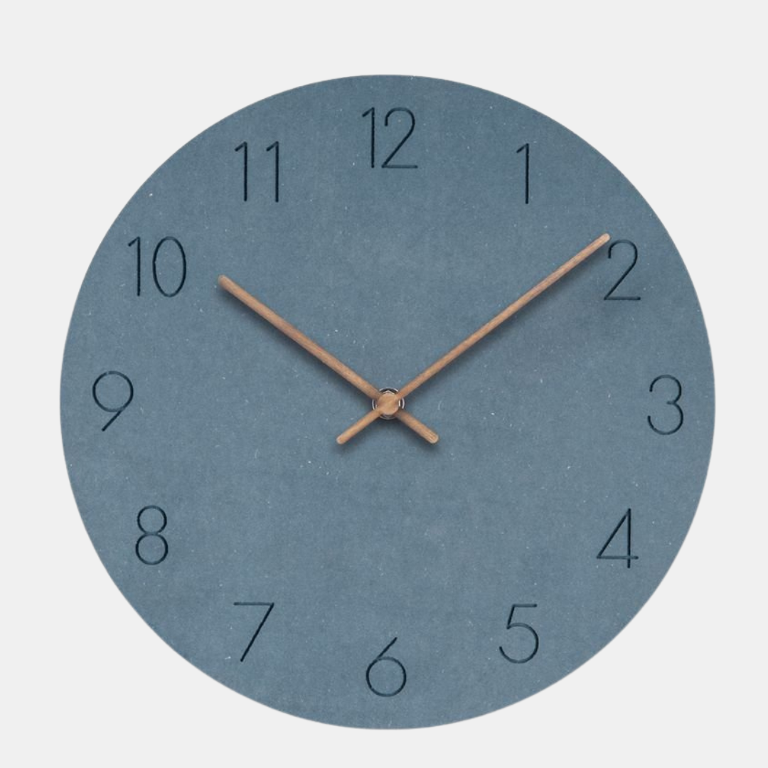 Silent Scandinavian Wall Clock – Natural Wood Design for Peaceful Interiors