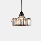 Elegant Black Crystal Pendant Ceiling Light – Modern Fixture for Any Room