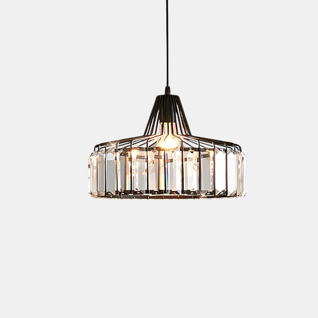 Elegant Black Crystal Pendant Ceiling Light – Modern Fixture for Any Room