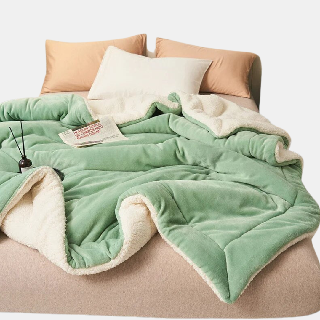 Cozy Double-Sided Blanket for Sofa or Bed – Ultimate Warmth and Comfort