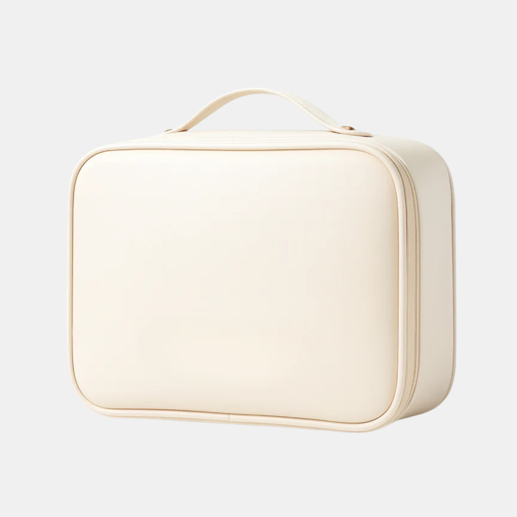 Multi-Compartment Makeup Bag – Stylish Travel Cosmetic Case Organizer