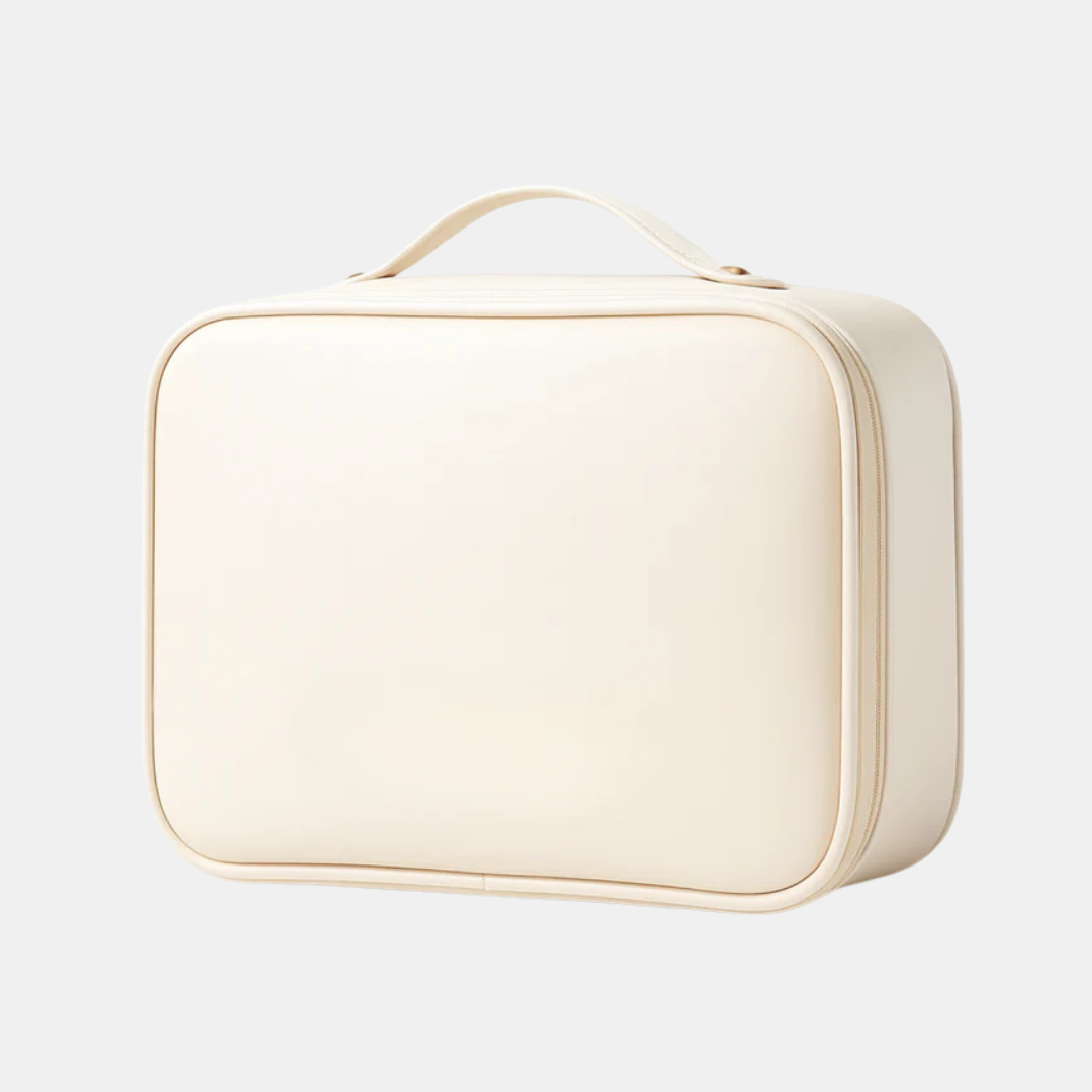 Multi-Compartment Makeup Bag – Stylish Travel Cosmetic Case Organizer