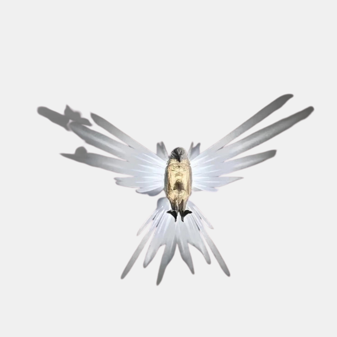 Artistic Luminous Wings Wall Lamp – Nature’s Majesty Illuminated