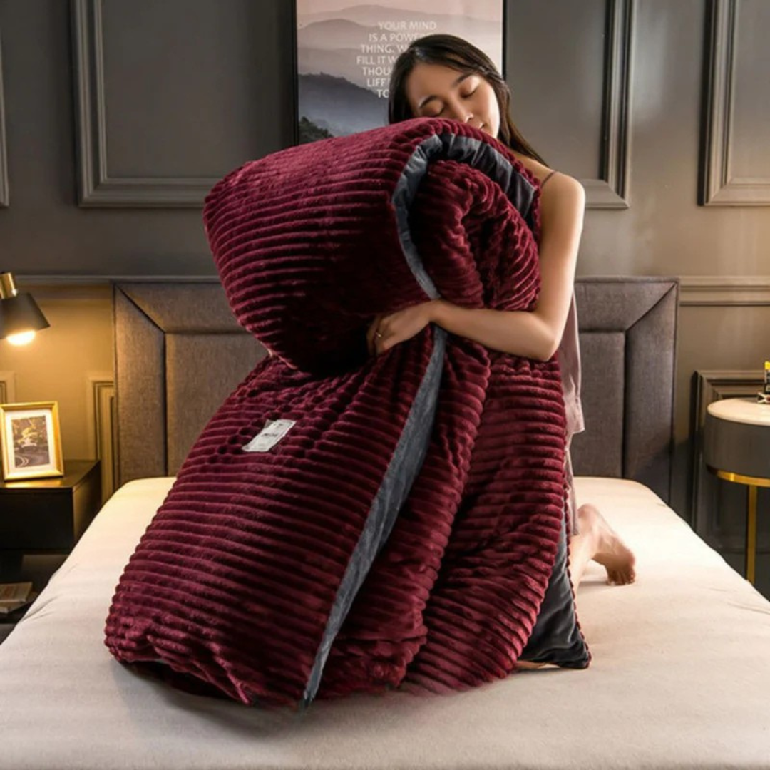 Velvet Fleece Duvet Cover for Winter – Cozy Warm Bedding for Bedrooms
