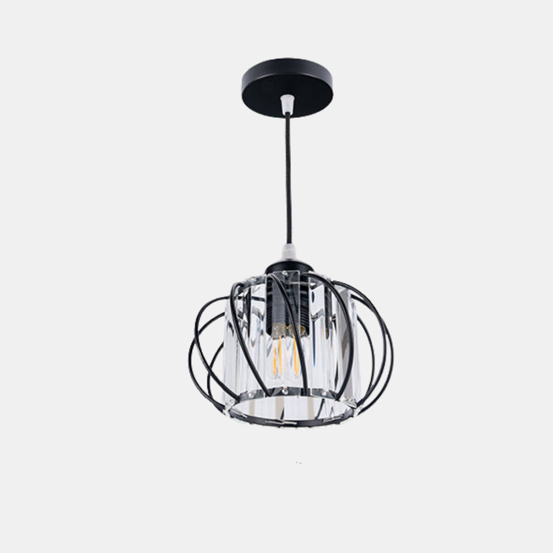 Nordic Simple Globular Glass Hallway Pendant Ceiling Light – Elegant, Minimalist Illumination
