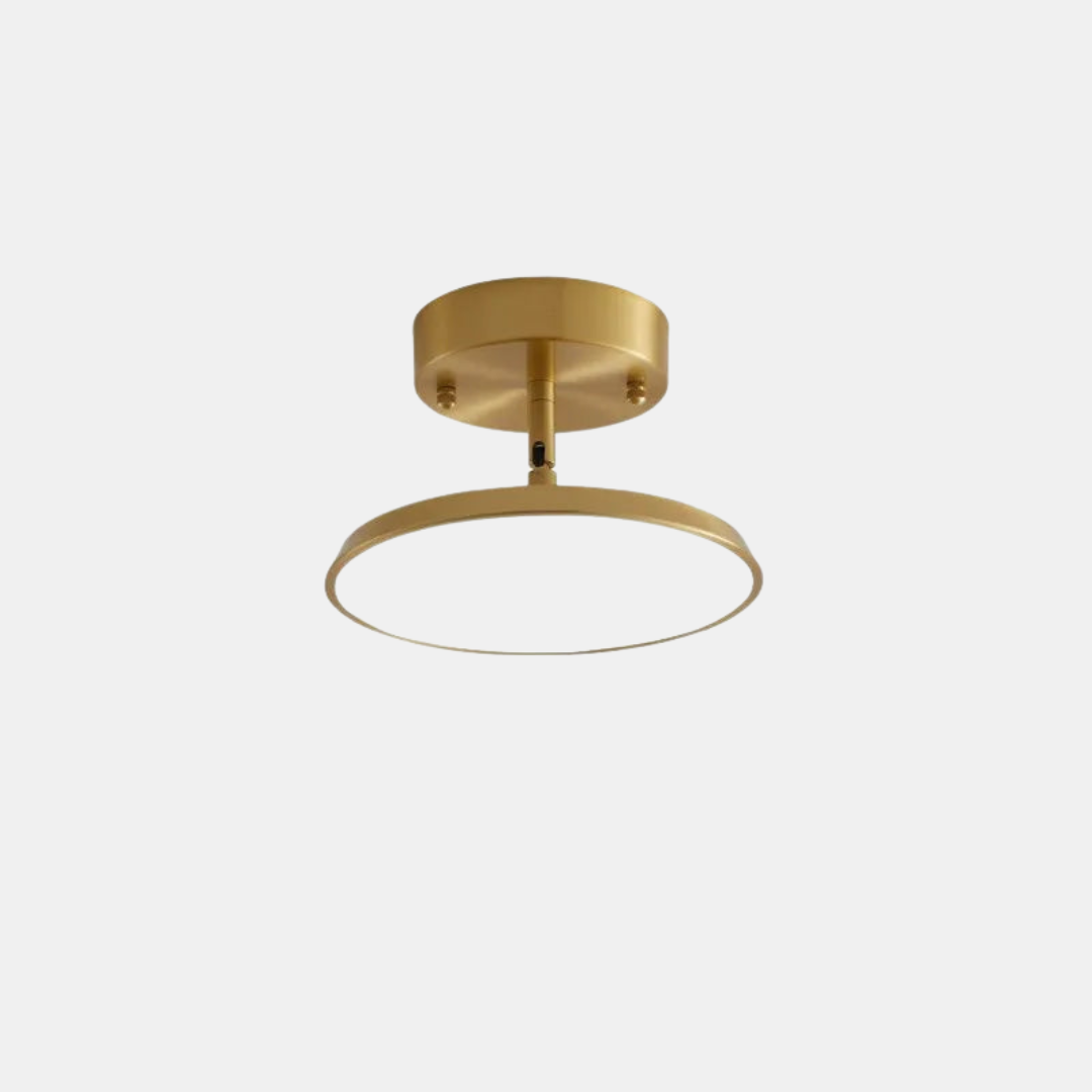 Minimalist LED Ceiling Light – Gold, Black & Copper Finish