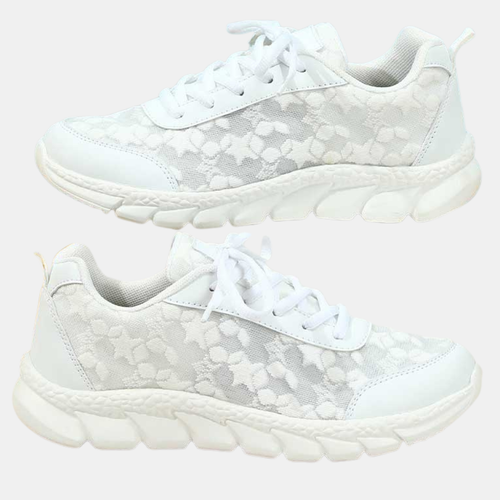 Breathable Round-Toe Sneakers – Stylish Comfort for Every Step