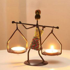 Artistic Candle Holder Sculptures – Unique Figurative Style