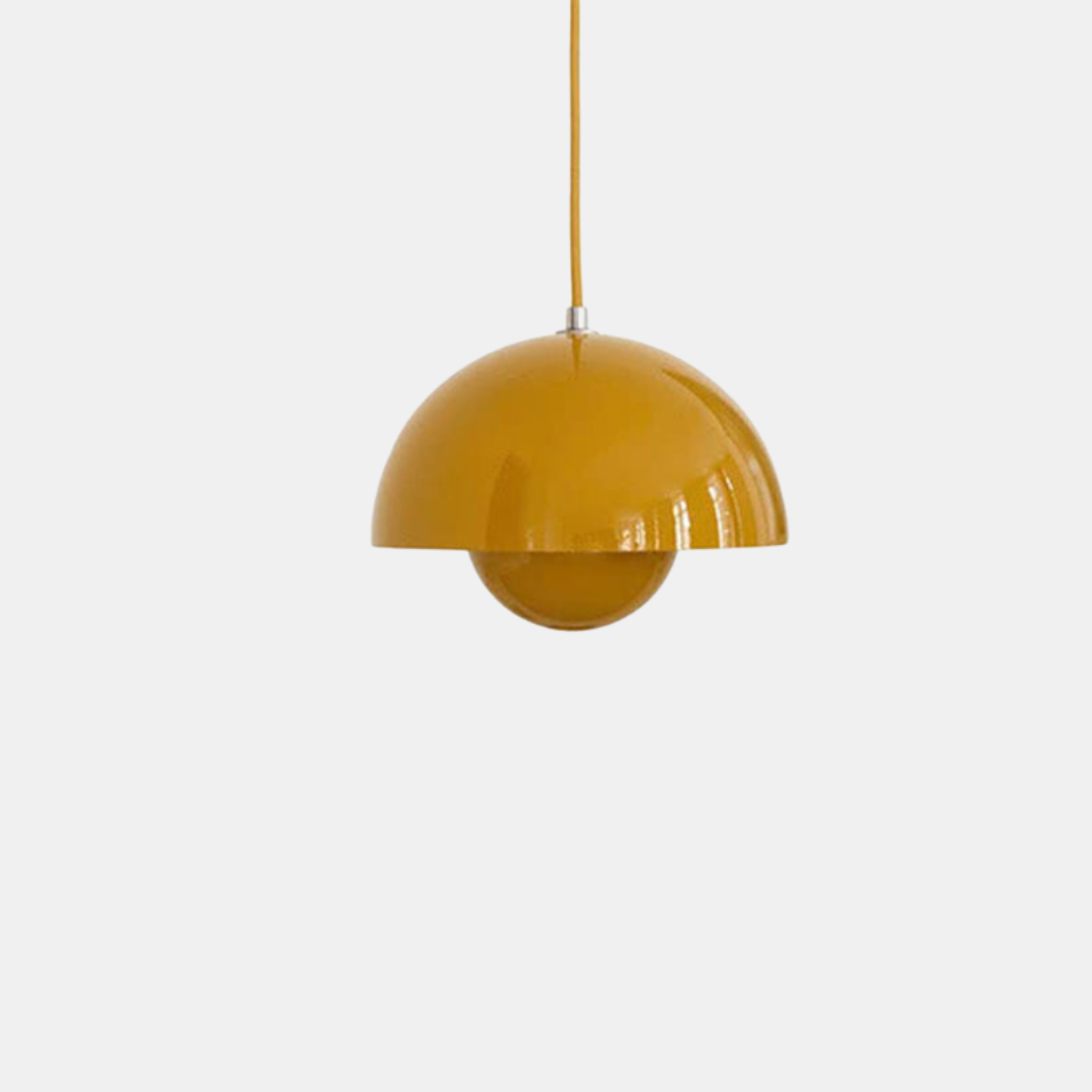 Semicircular Colored Chandelier – Modern Scandinavian Elegance