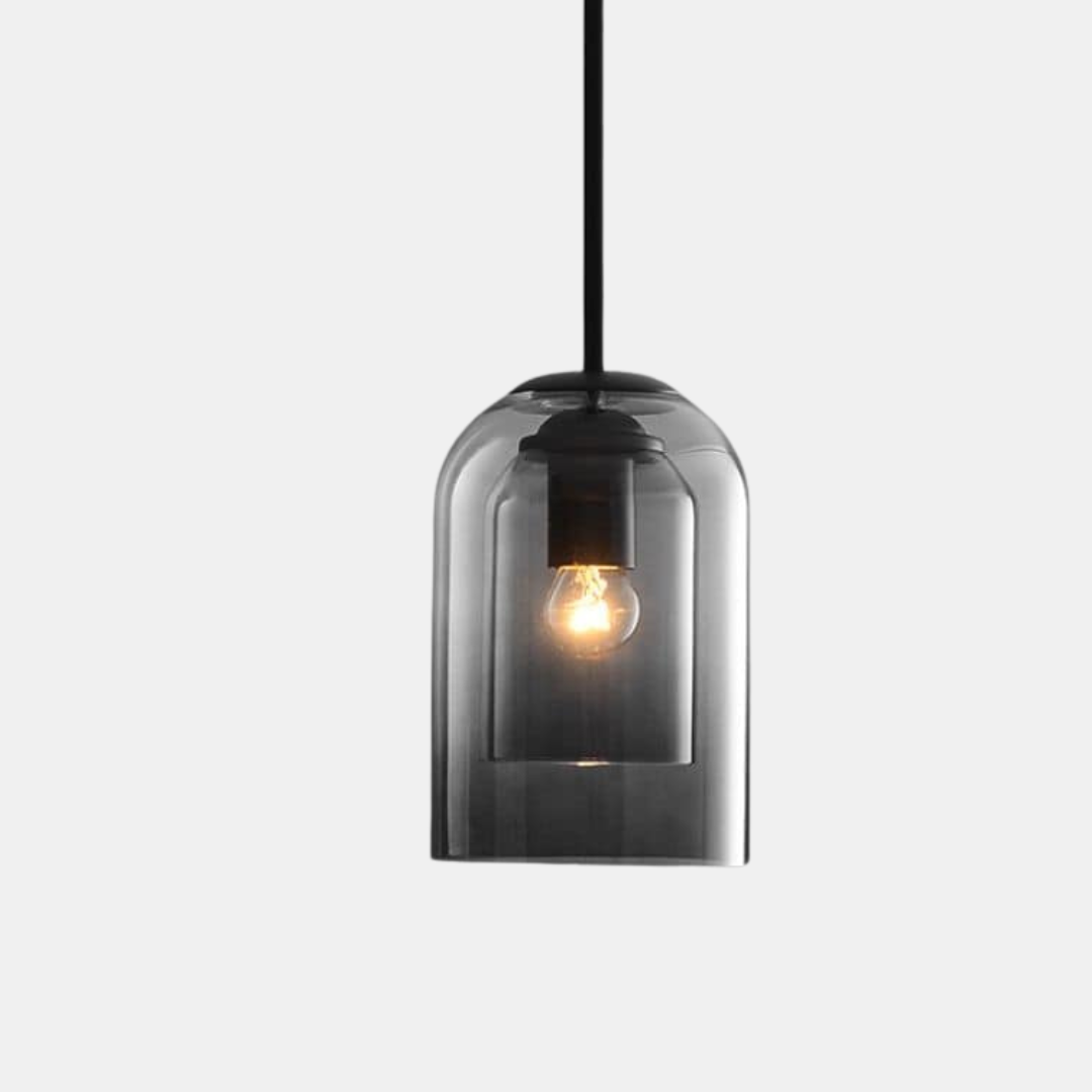 Mid-Century Pendant Lamps with Double Glass – Vintage Charm, Modern Sophistication