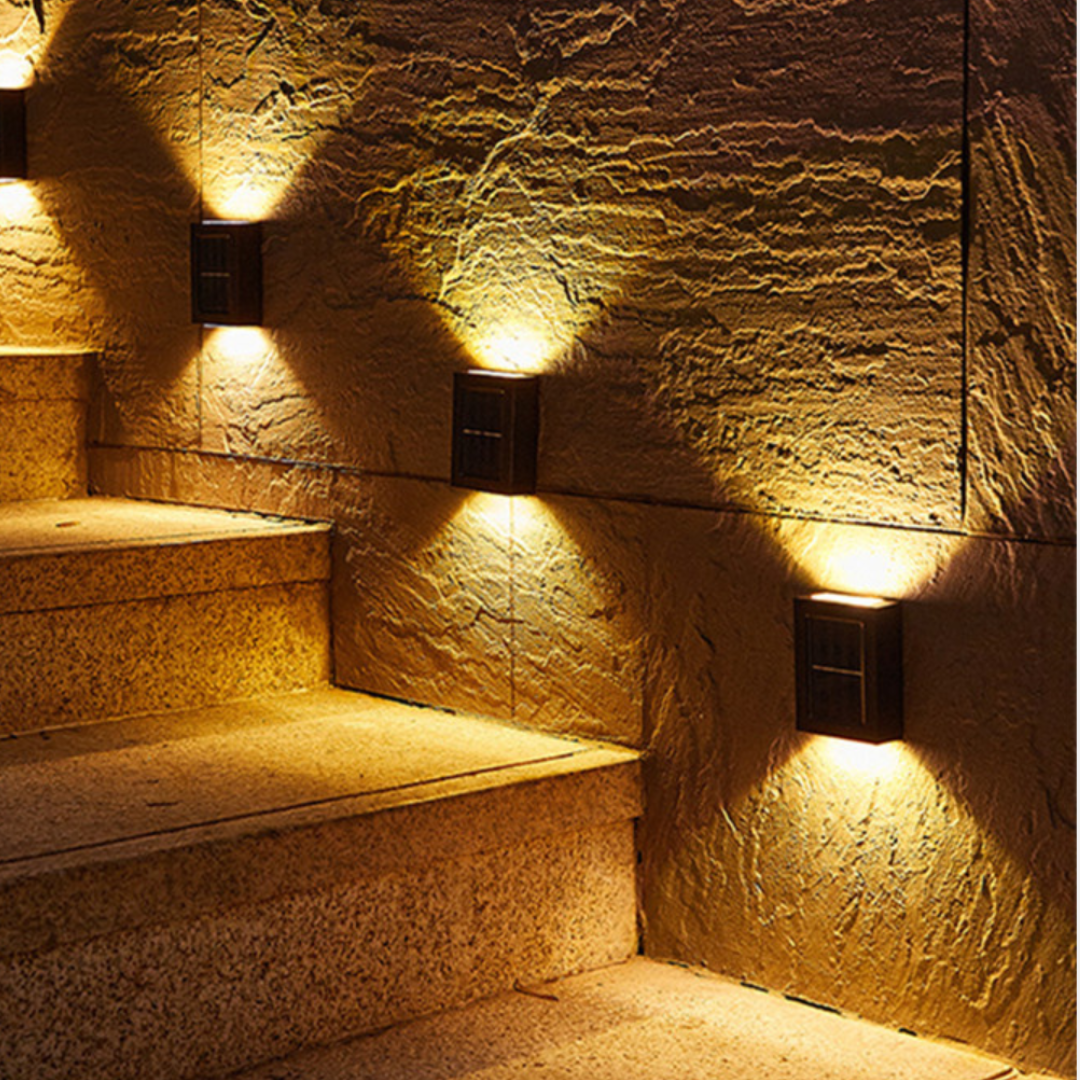 Wireless Solar LED Wall Lights – Deluxe Outdoor Illumination