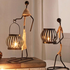 Artistic Candle Holder Sculptures – Unique Figurative Style