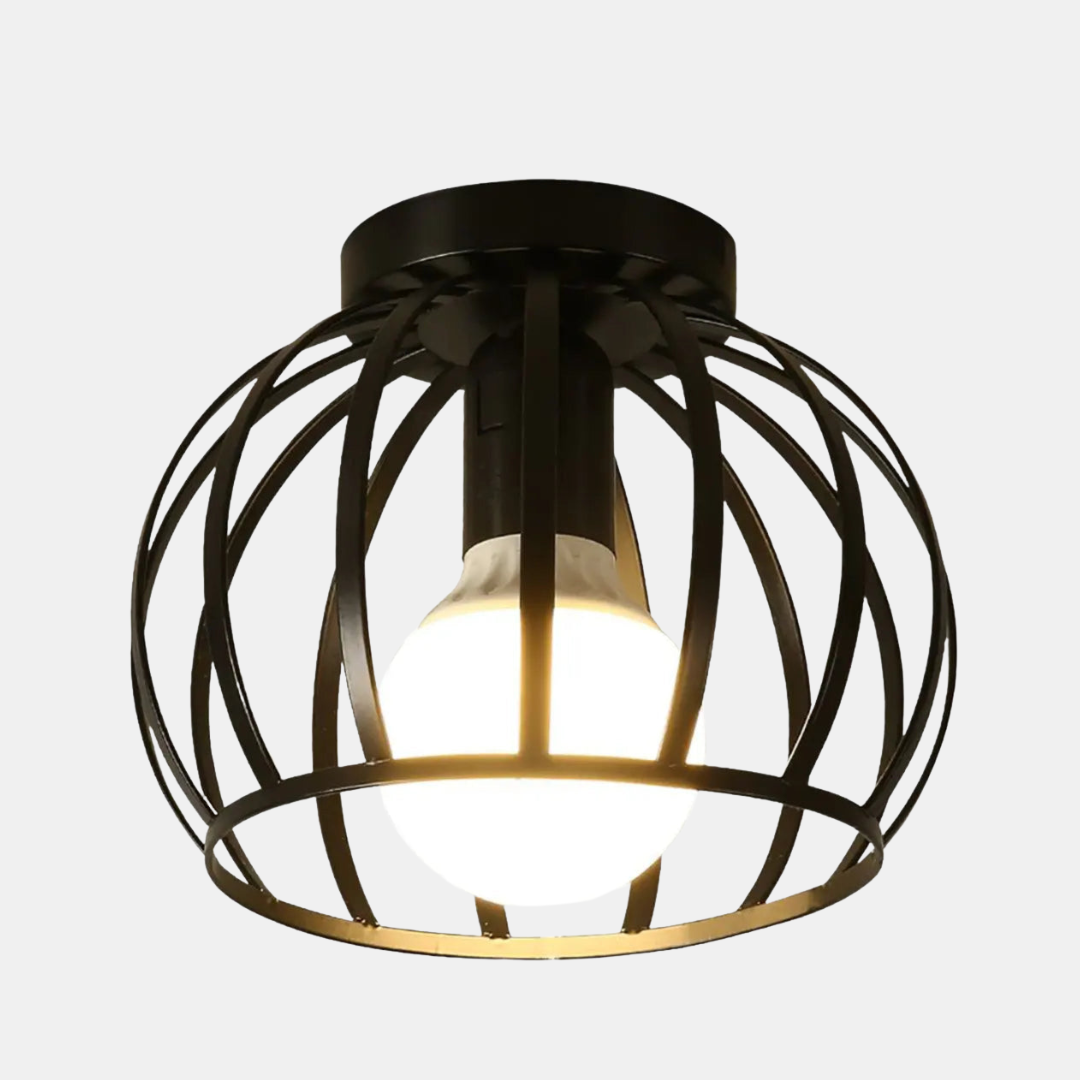 Industrial Black Metal Ceiling Light – Vintage Design