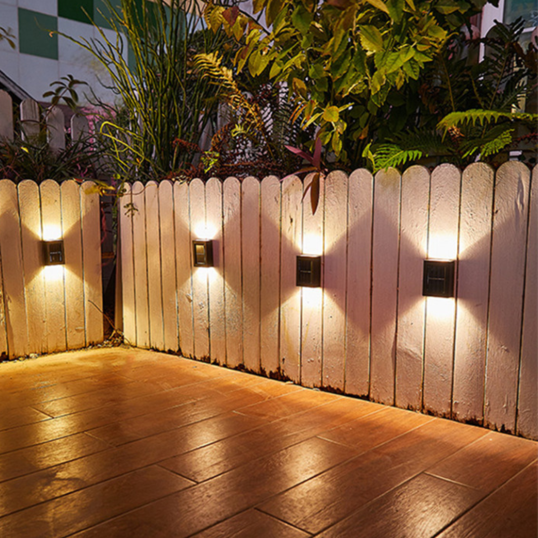 Wireless Solar LED Wall Lights – Deluxe Outdoor Illumination