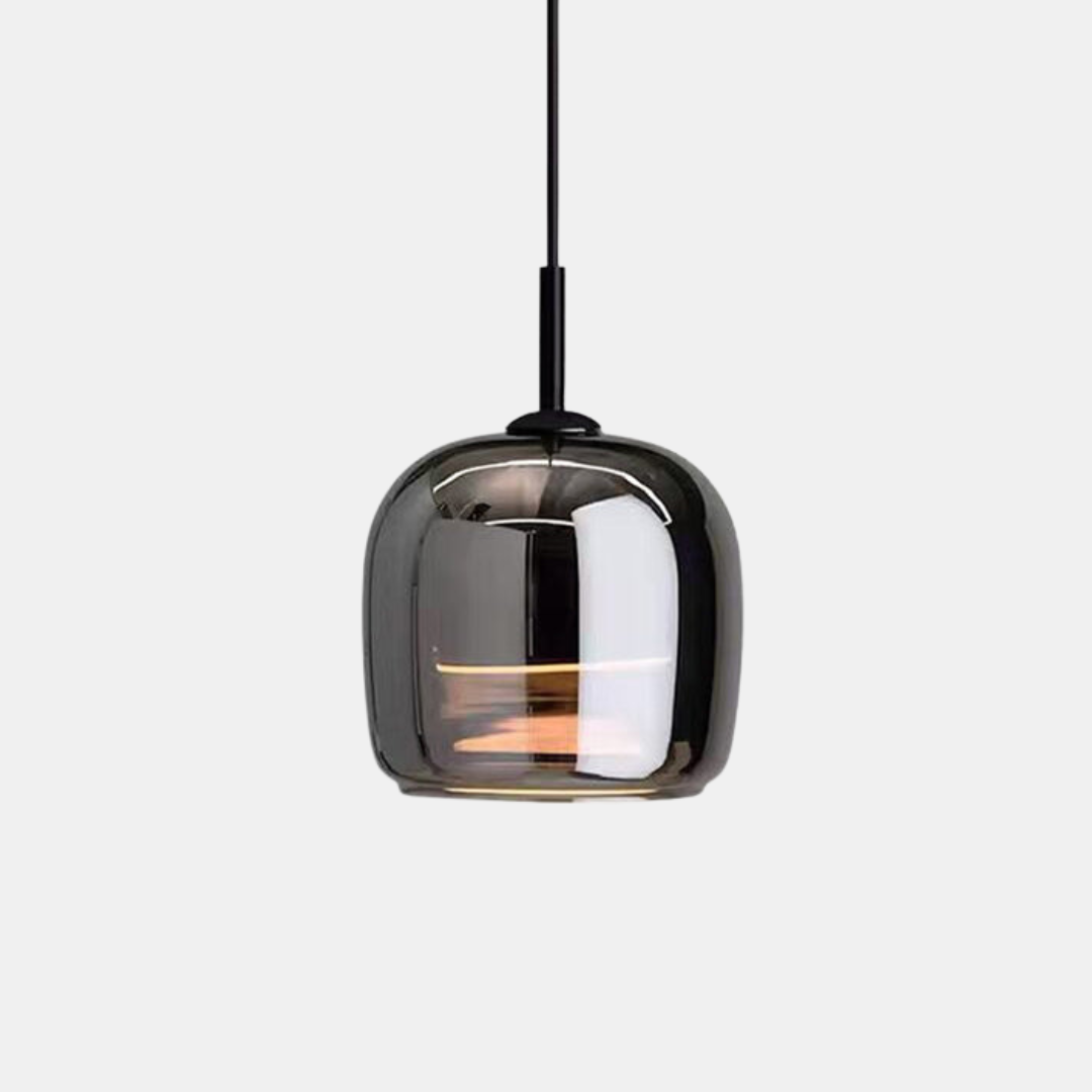 Nordic Black Glass Pendant Light – Modern Elegance with Nordic Sophistication