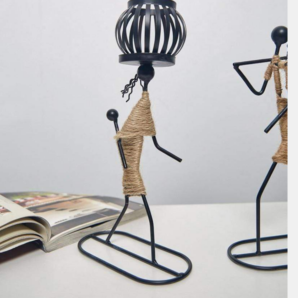 Artistic Candle Holder Sculptures – Unique Figurative Style