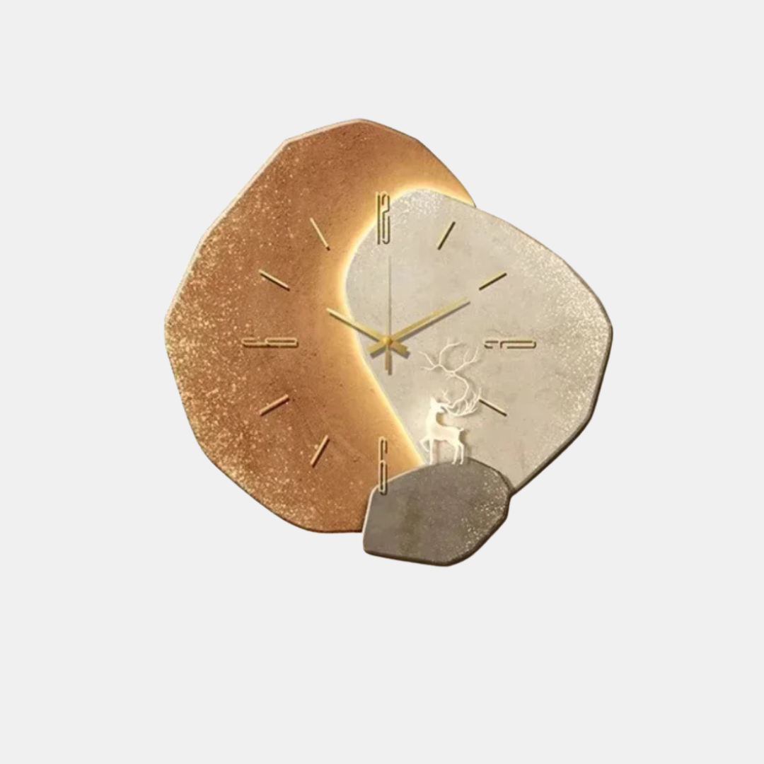 Elegant Wall Clock with Soft LED Accent Lighting