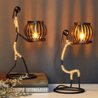 Artistic Candle Holder Sculptures – Unique Figurative Style