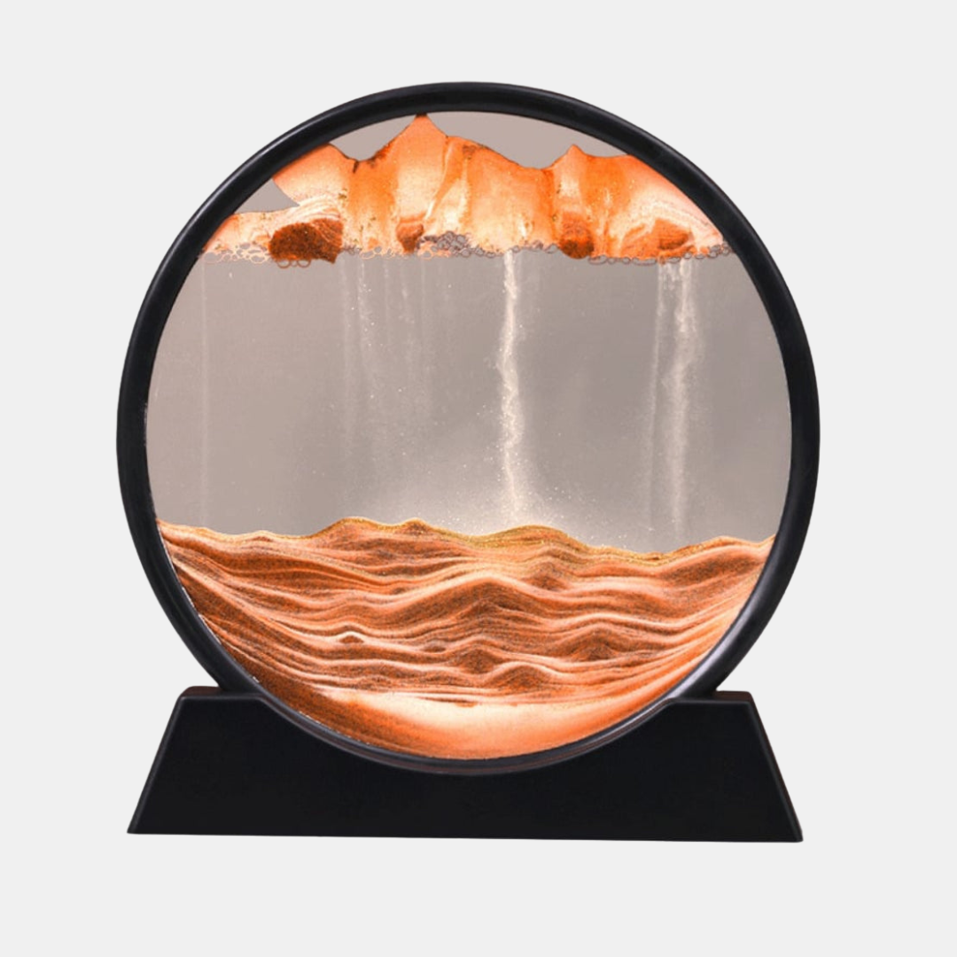3D Moving Sand Art – Soothing Hourglass Decoration for Any Room