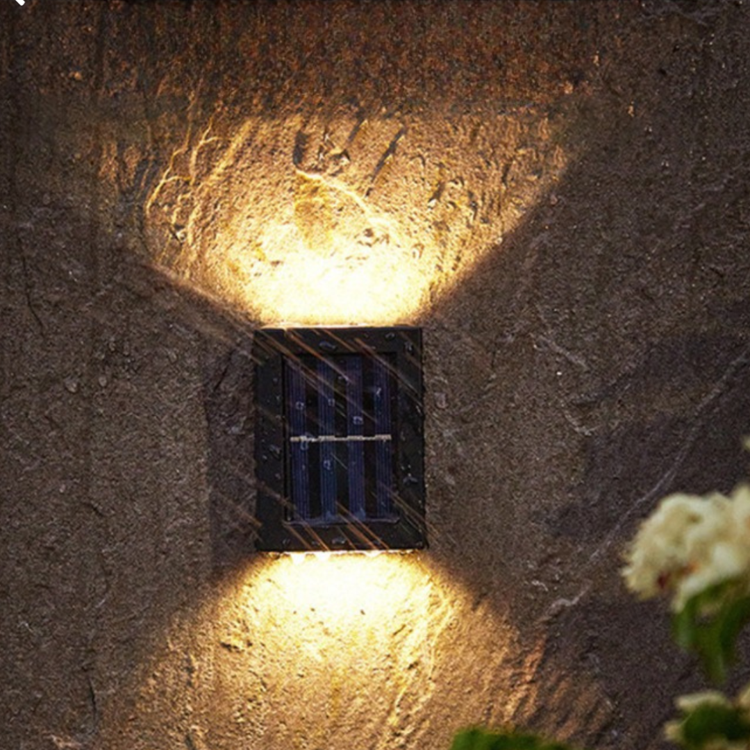 Wireless Solar LED Wall Lights – Deluxe Outdoor Illumination