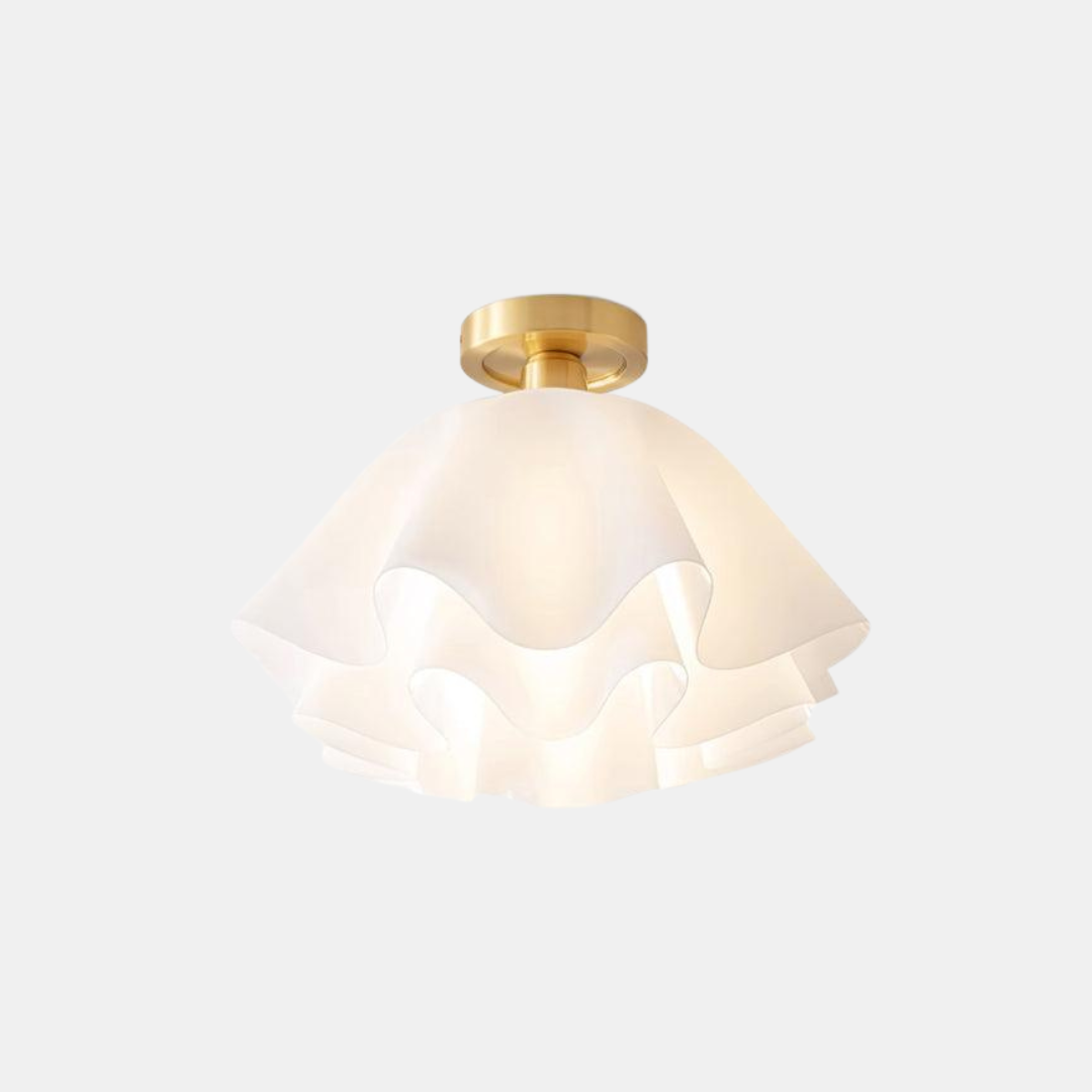 Modern Flush Mount Ceiling Light – Unique Folded Design for Home Decor