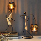 Artistic Candle Holder Sculptures – Unique Figurative Style