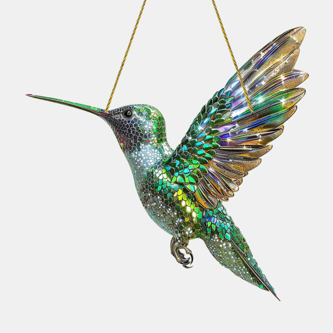Colorful Hummingbird Suncatcher Crystal Spirit Birds – Vibrant Window Decor for Home