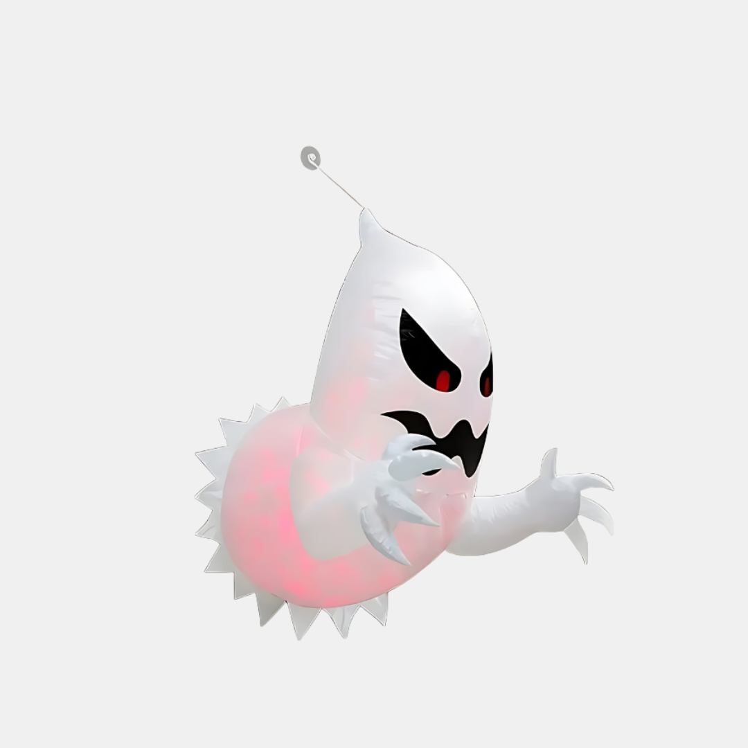 Inflatable Ghost Halloween Decoration with Light – USB Powered Color-Changing LED