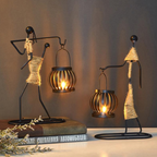 Artistic Candle Holder Sculptures – Unique Figurative Style